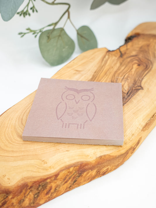 Owl- Sticky Note Pad