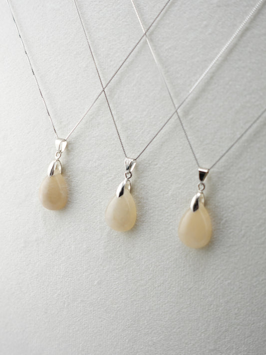 White Moonstone Necklace