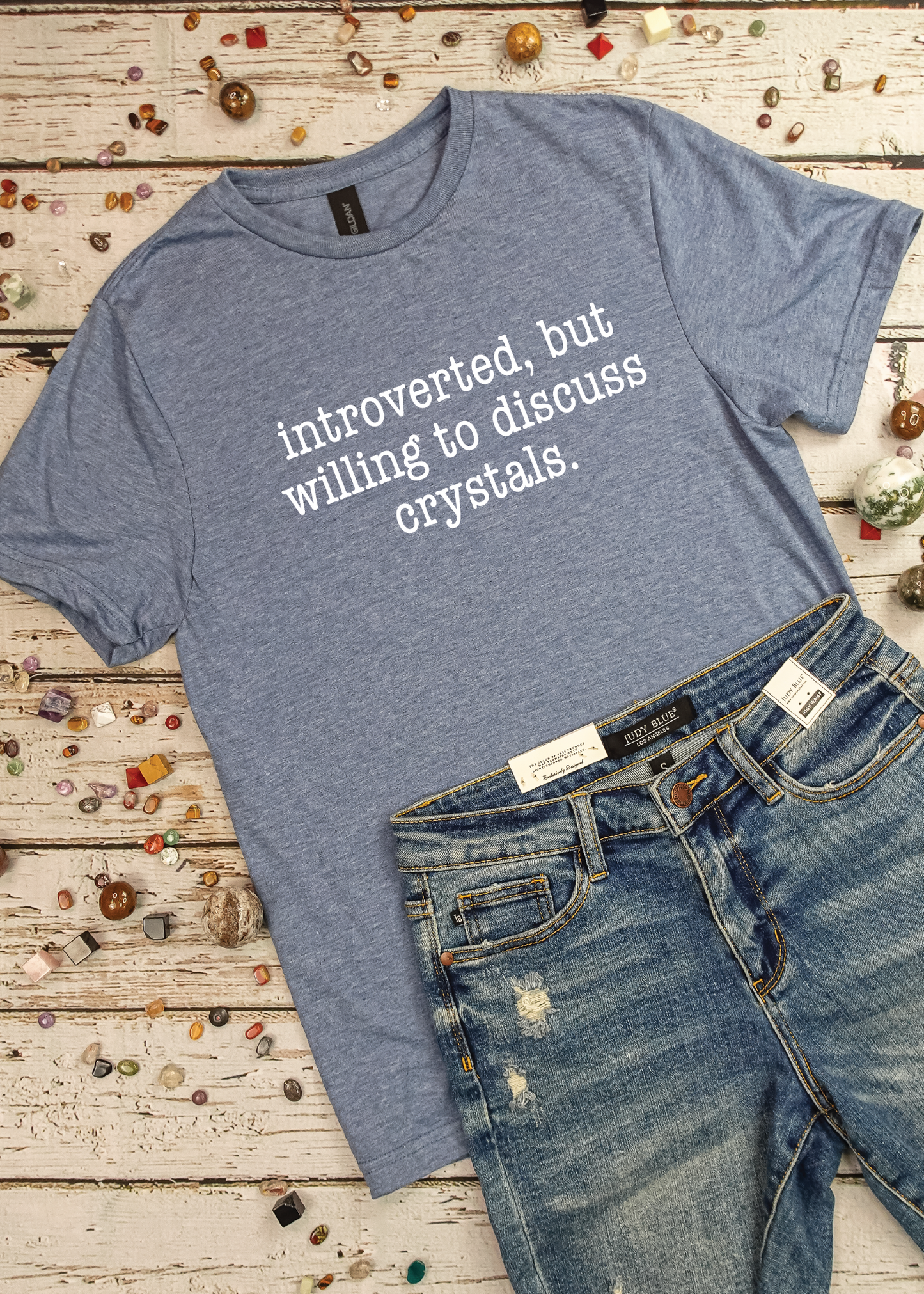 Introverted But Will Discuss Crystals - Graphic Tee