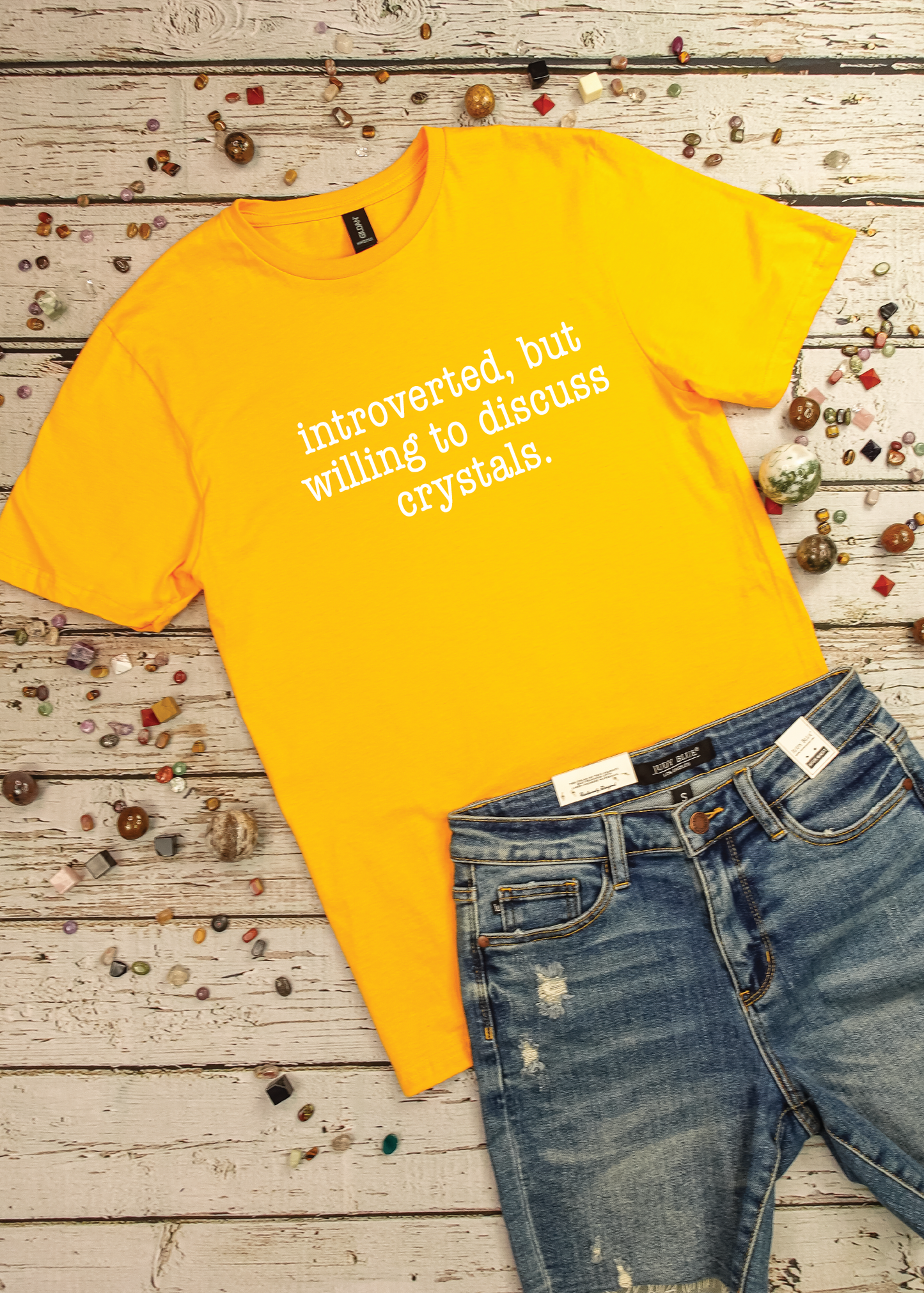 Introverted But Will Discuss Crystals - Graphic Tee