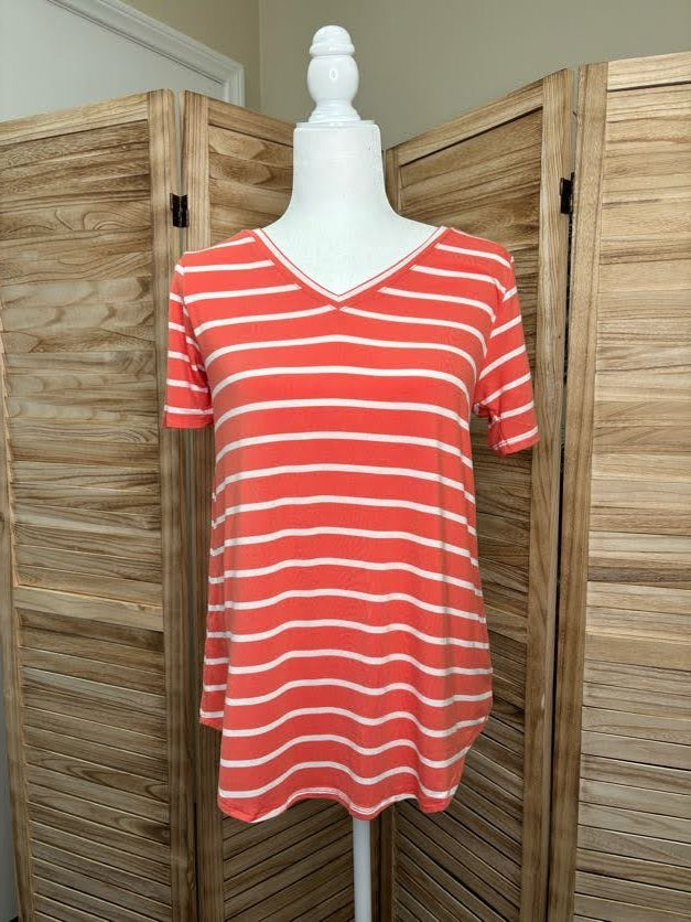 Parker Stripe V-Neck - 2 Colors!