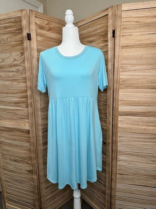 Tiffany Blue Babydoll Dress