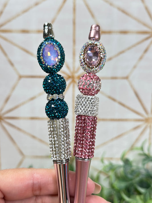 Gem Bling Oval Custom Pen