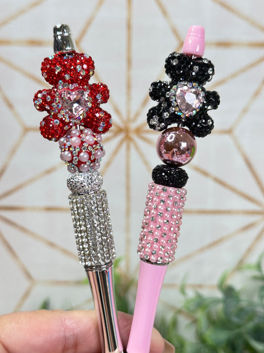 Rhinestone Bling Bear Custom Pen