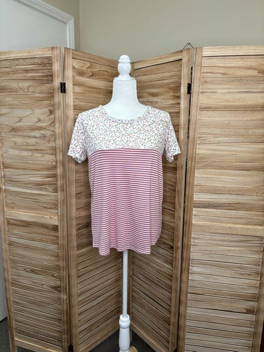 Addison Pink Contrast Top