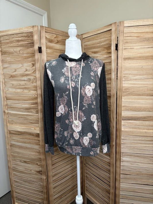 Keep Close Floral Hoodie