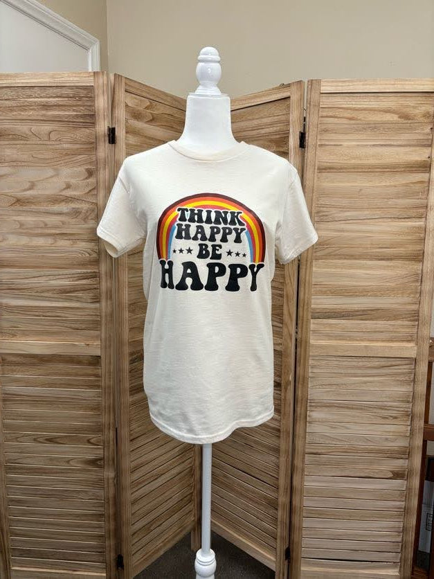 Think Happy Be Happy Tee