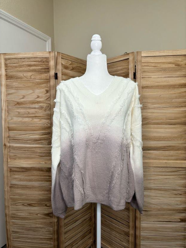 Mauve Ombre Sweater