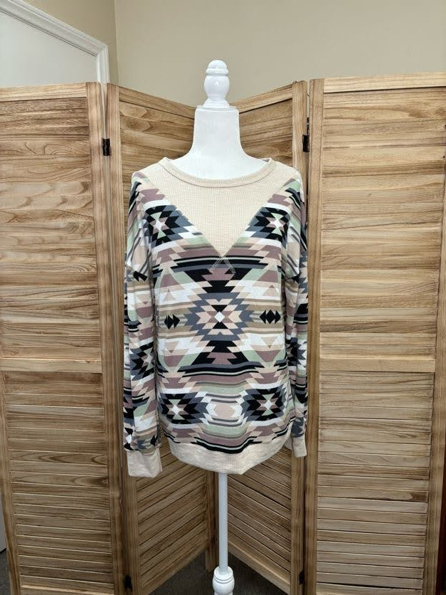 Out West Aztec Top