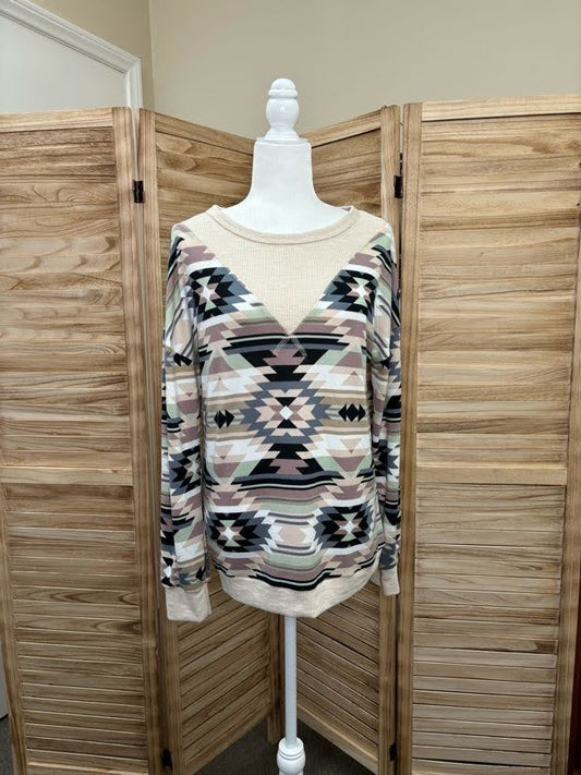 Out West Aztec Top