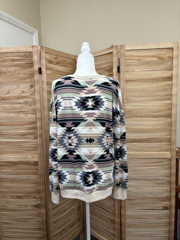 Out West Aztec Top