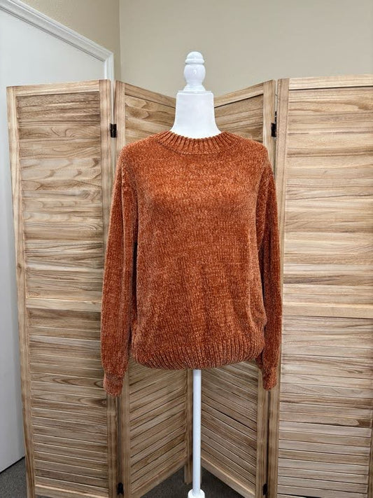 Balloon Sleeve Chenille Sweater