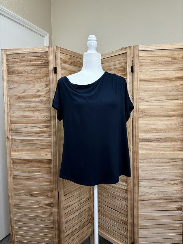 One Shoulder Short Sleeve Top