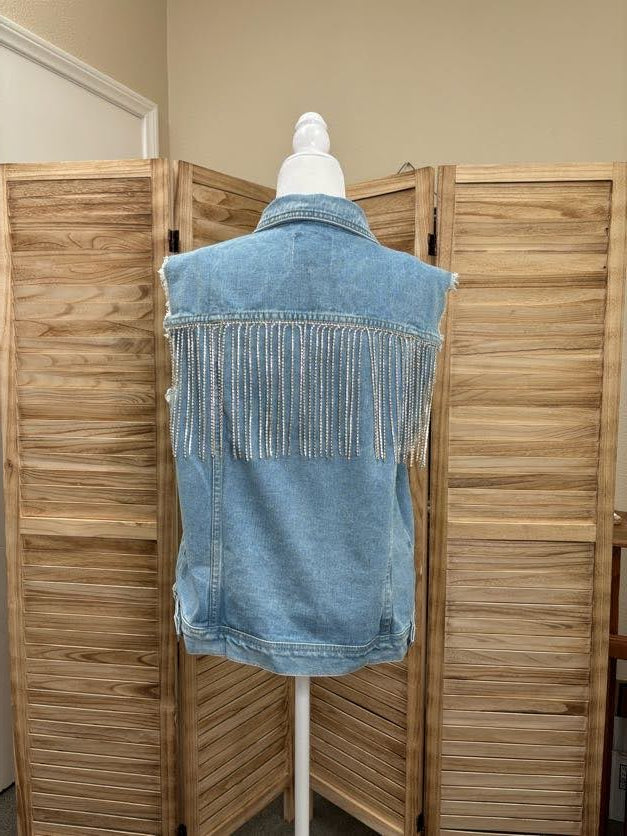 Joplin Rhinestone Fringe Vest