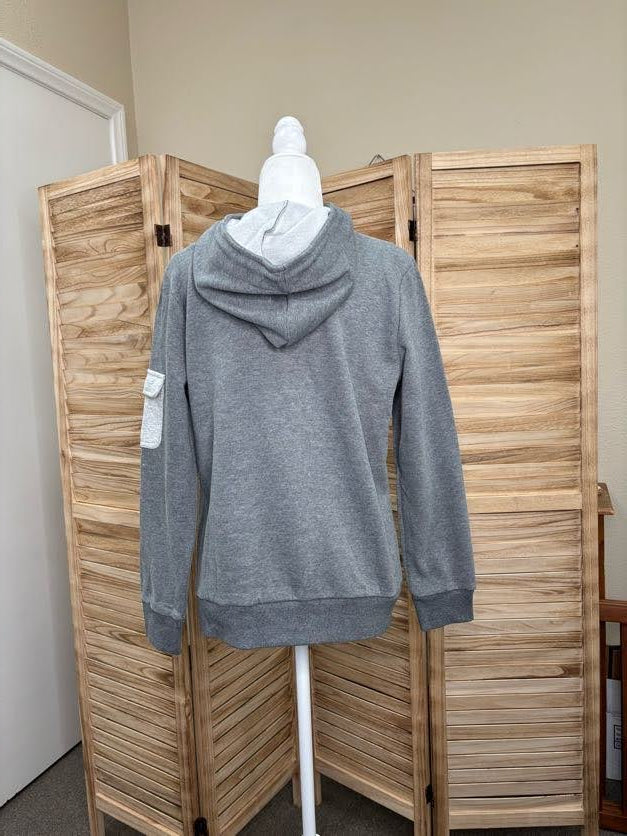 Grey Pocket Hoodie