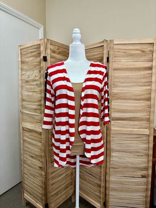 Erica Patriotic Cardigan