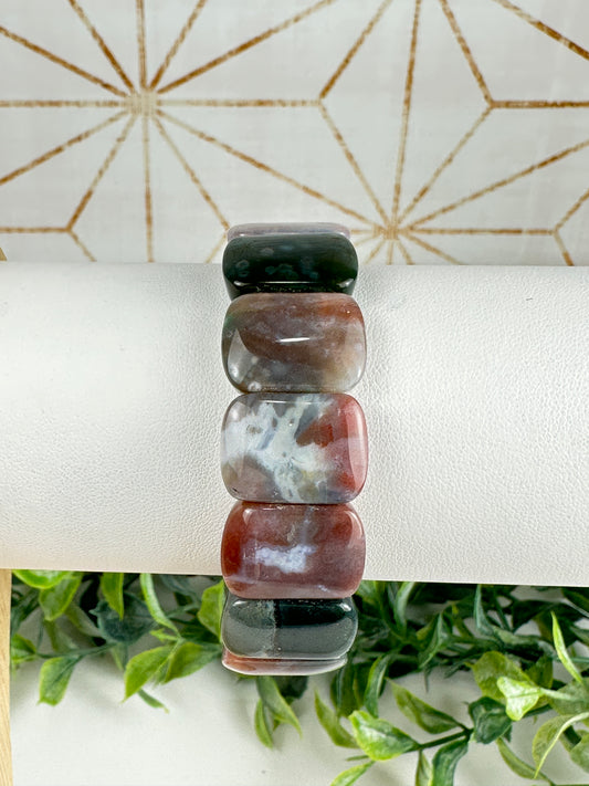 Sea Jasper Oval Bracelet