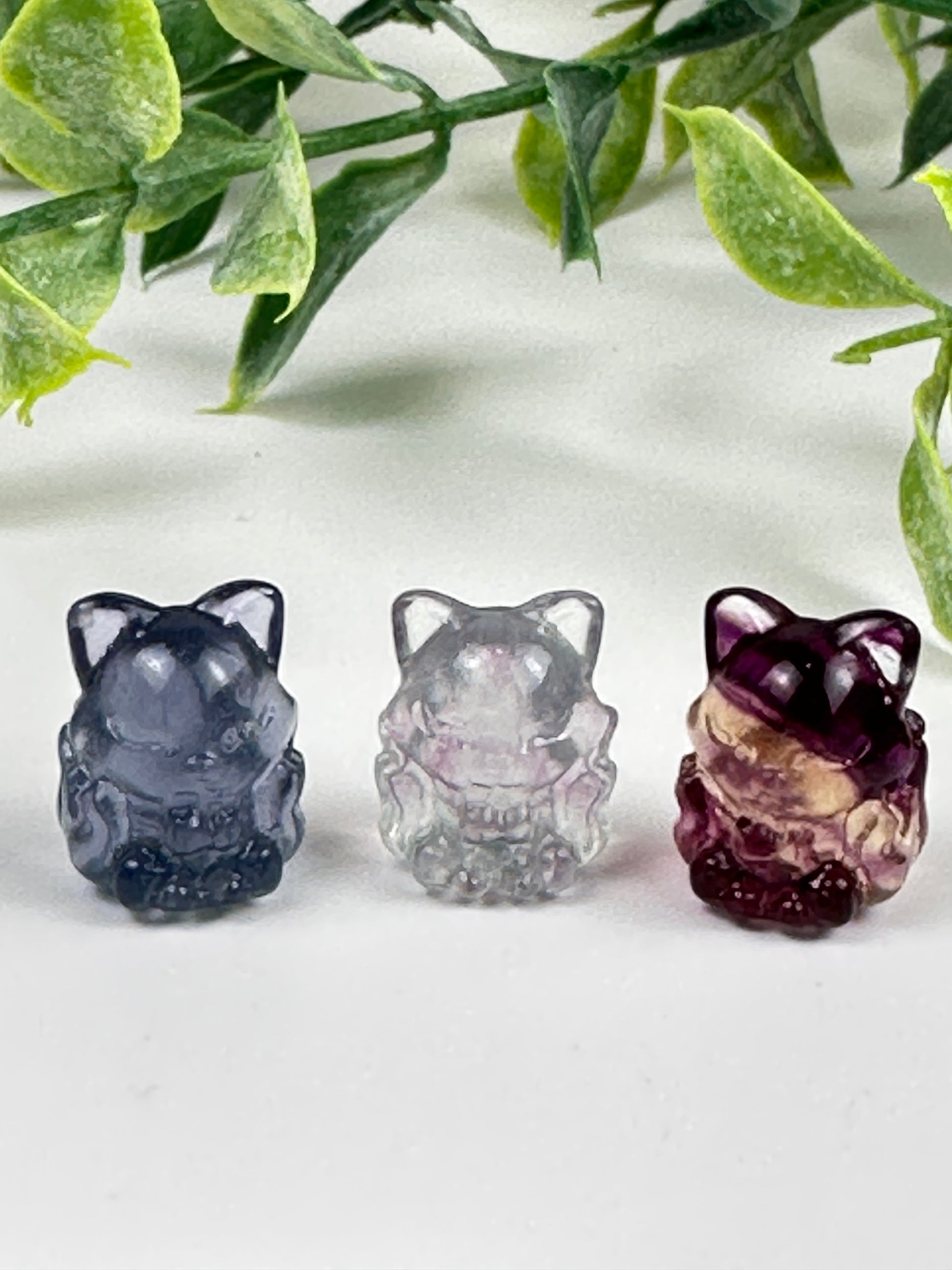 Mini Fluorite 9 Tail Fox