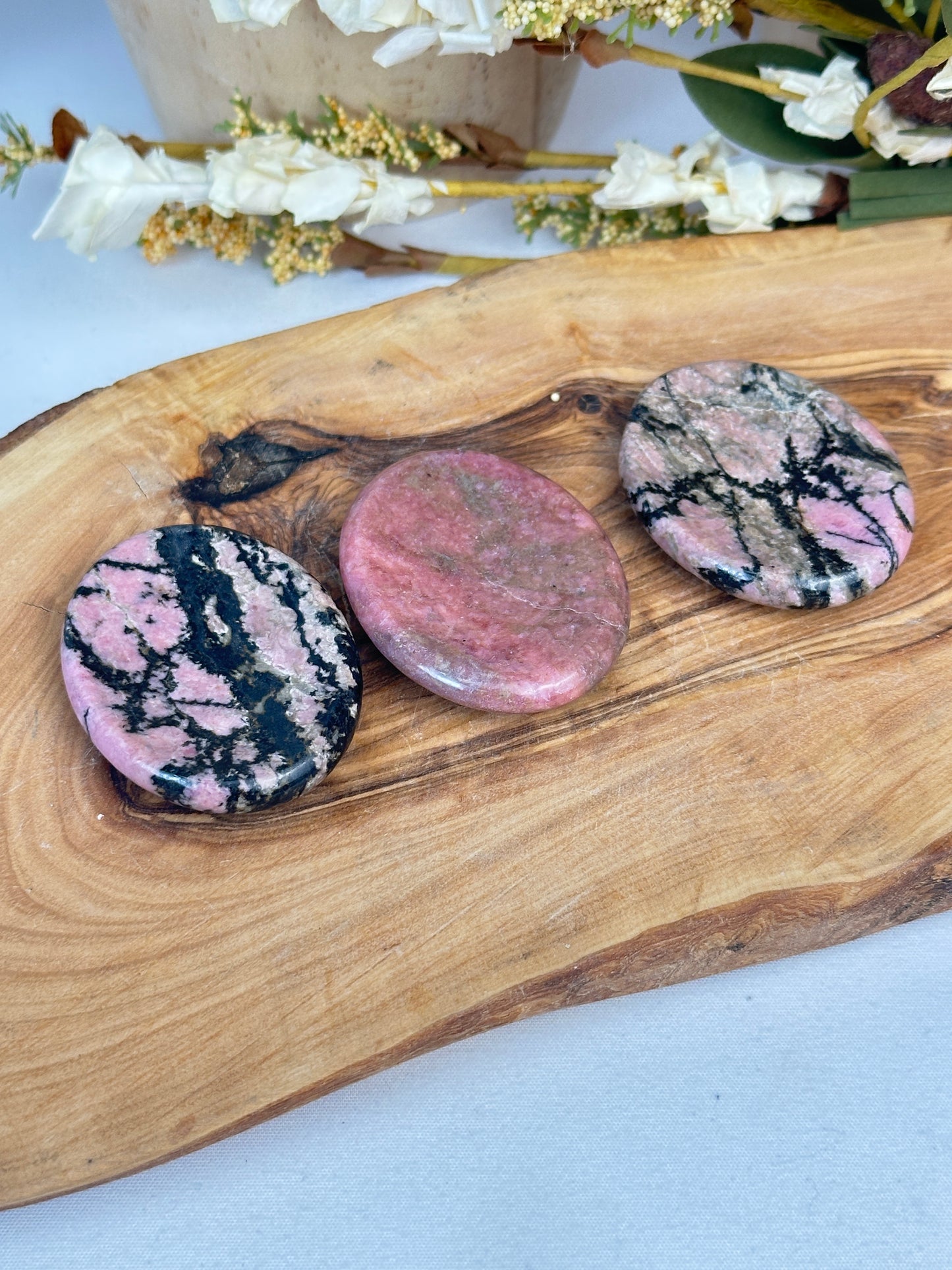 Rhodonite Worry Stone