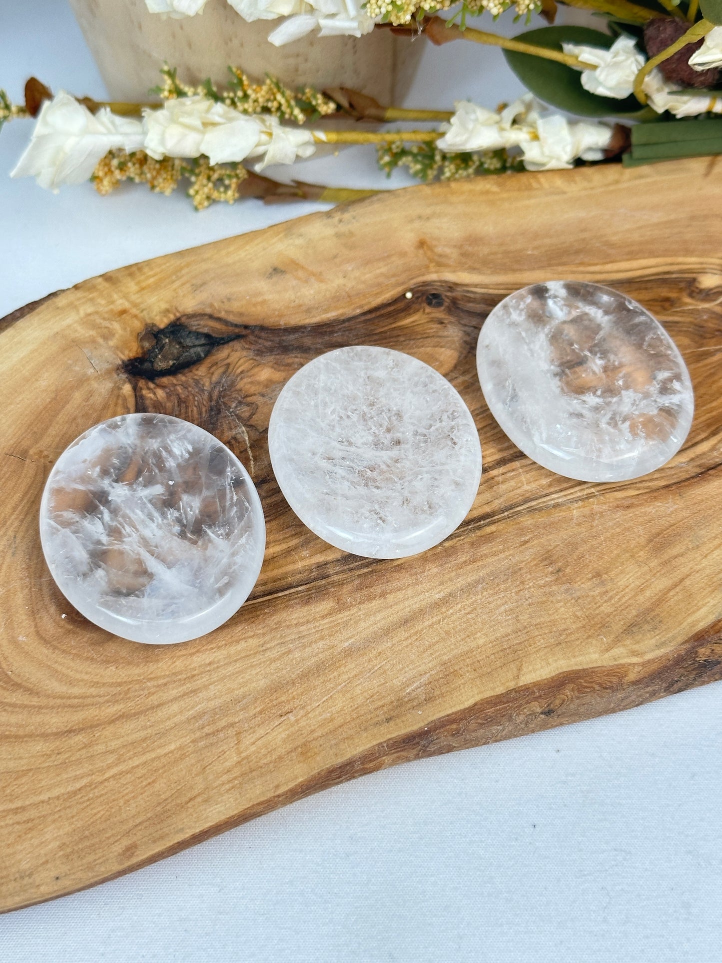 Clear Quartz Worry Stone