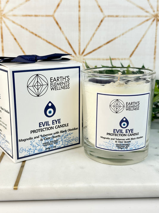 Crystal Evil Eye Candle