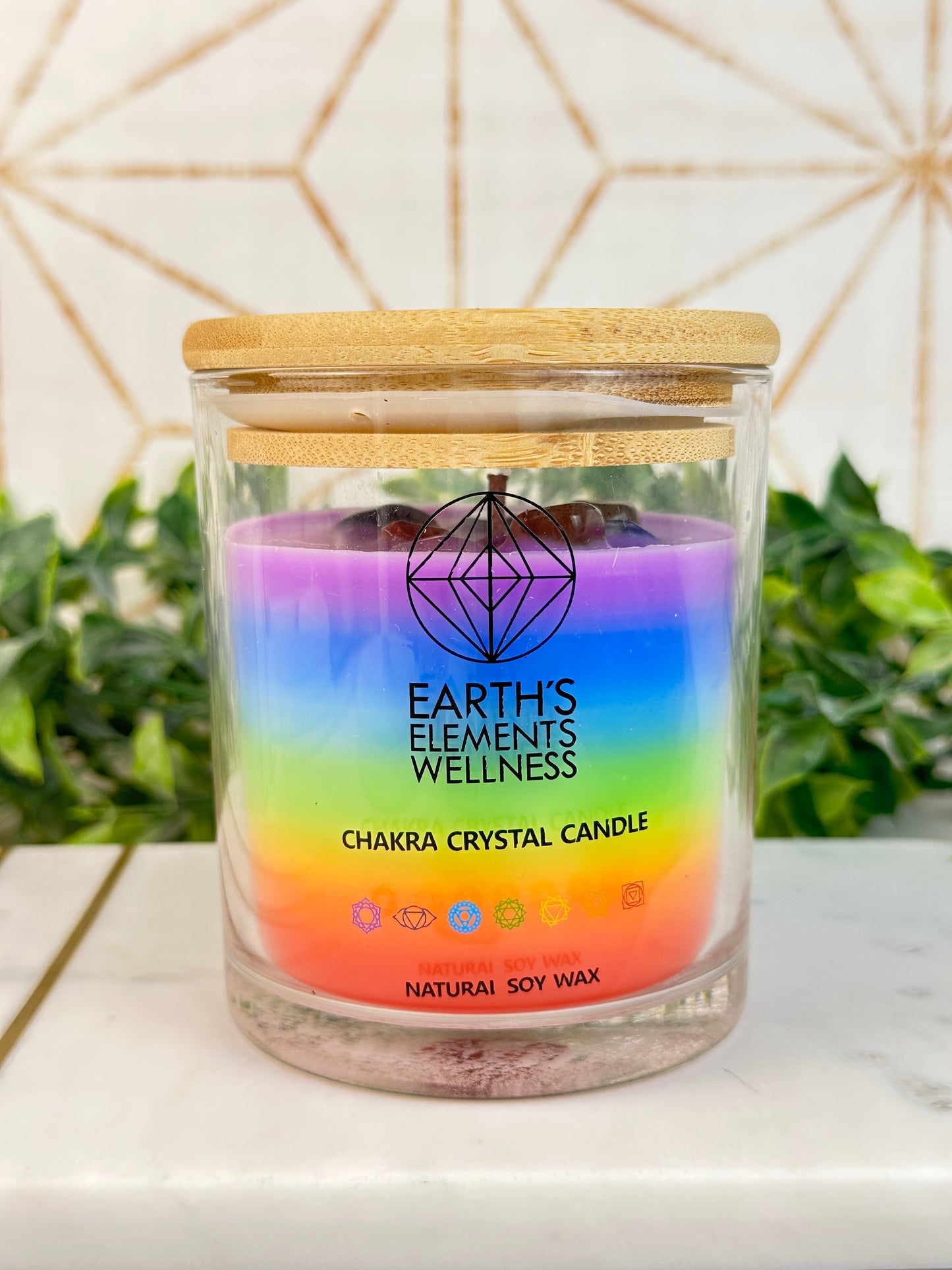 Chakra Crystal Candle