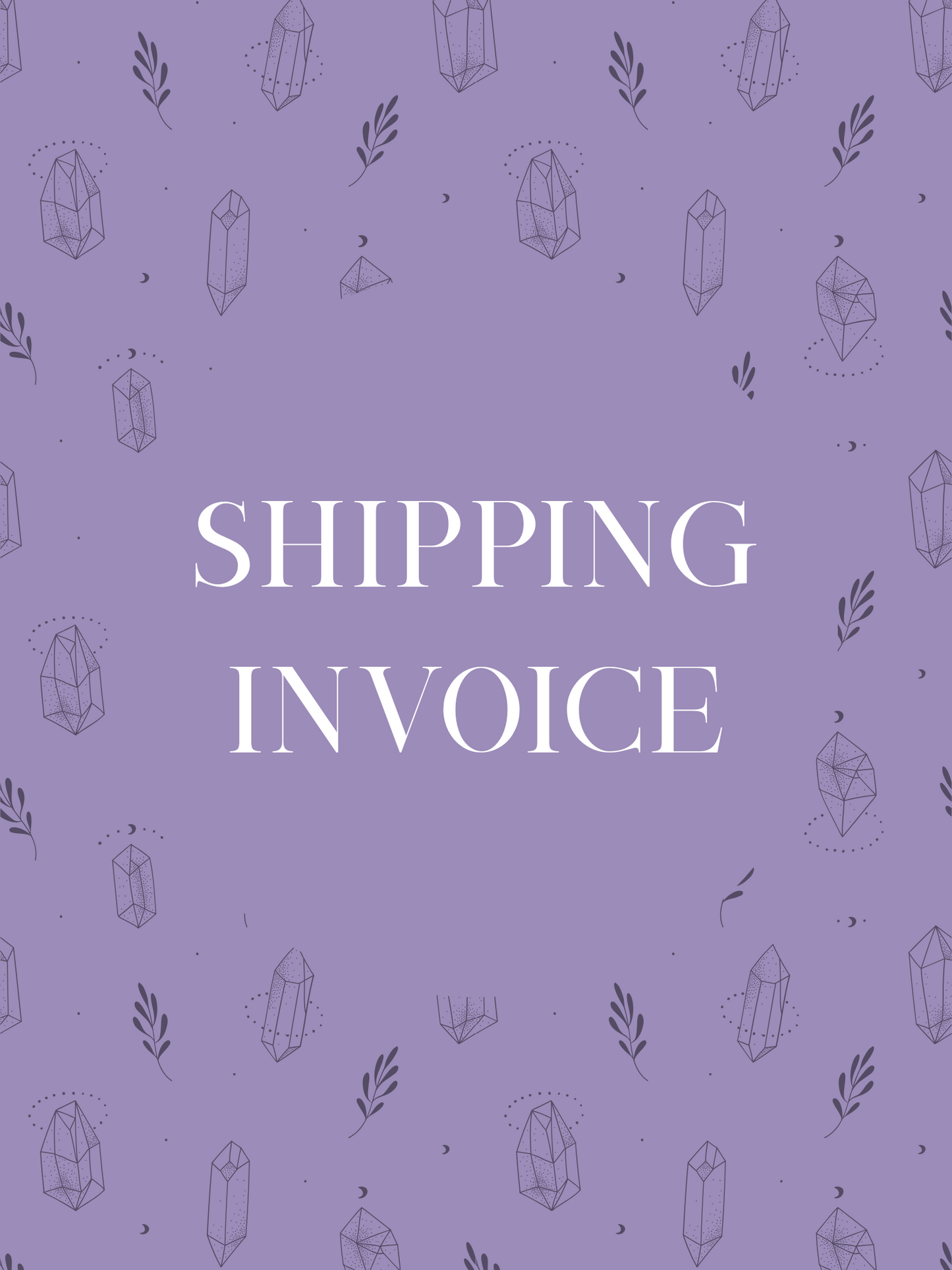 Shipping Invoice-lafemmenikita