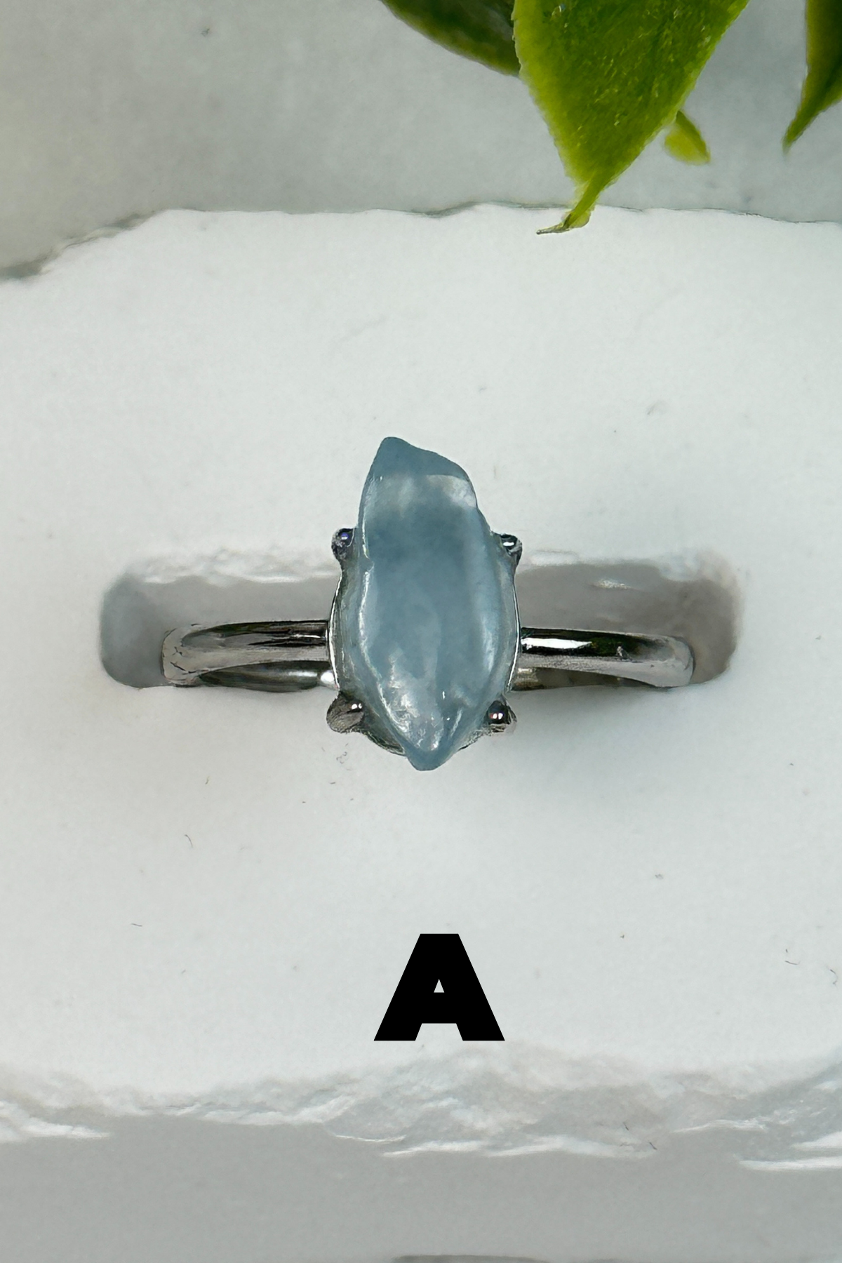 Aquamarine .925 Ring-A