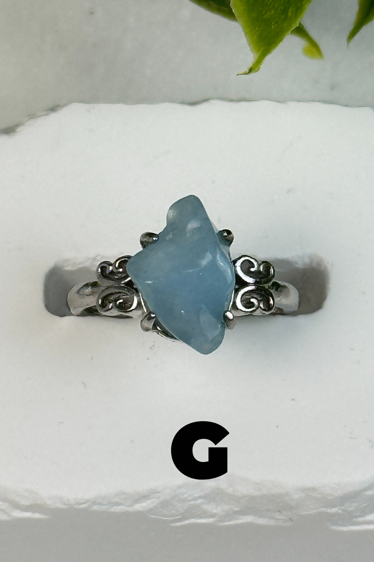 Aquamarine .925 Ring-G