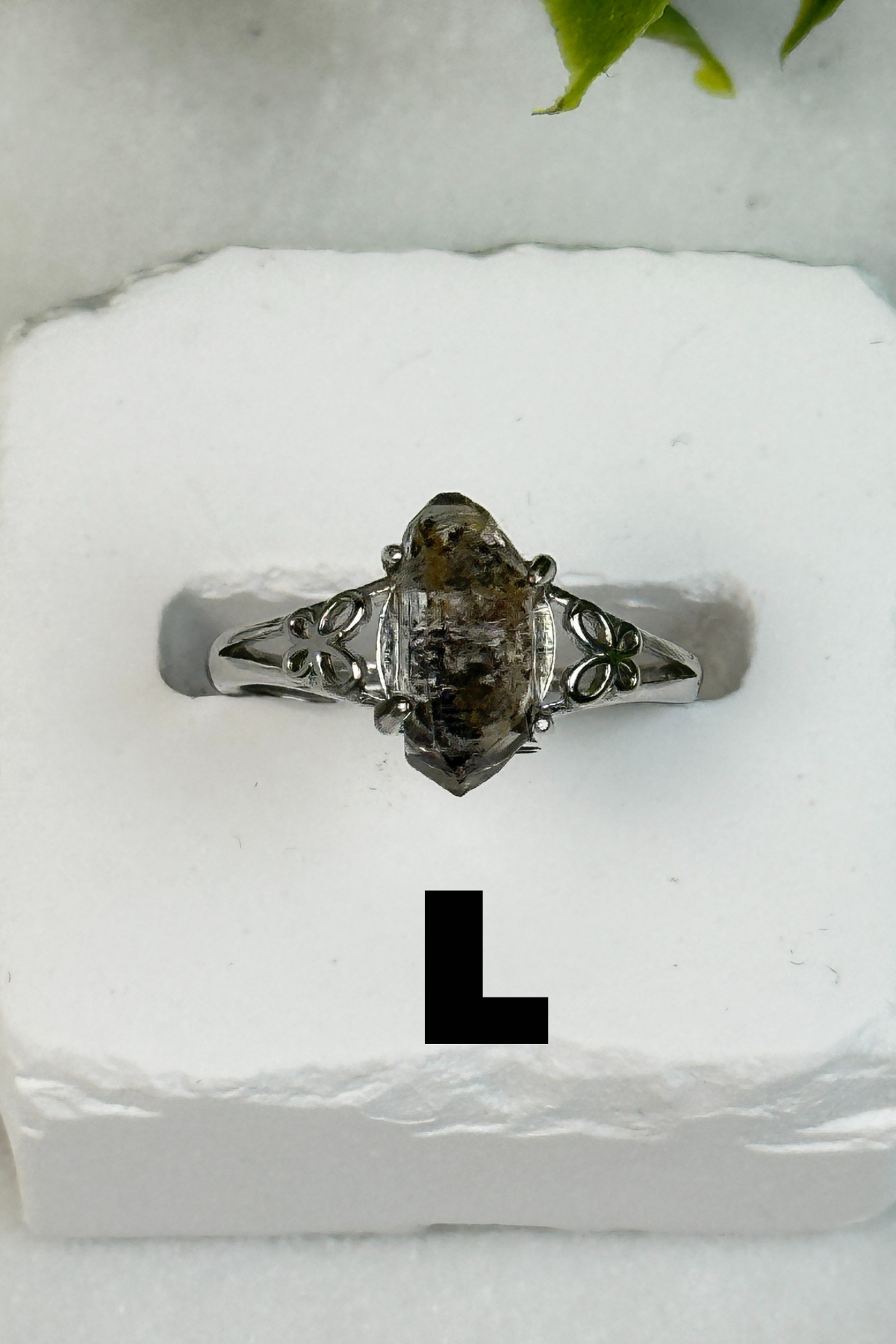 Herkimer Diamond .925 Ring-L