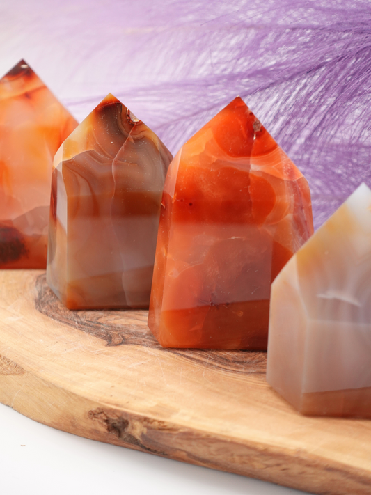 Brazilian Cut Carnelian Tower