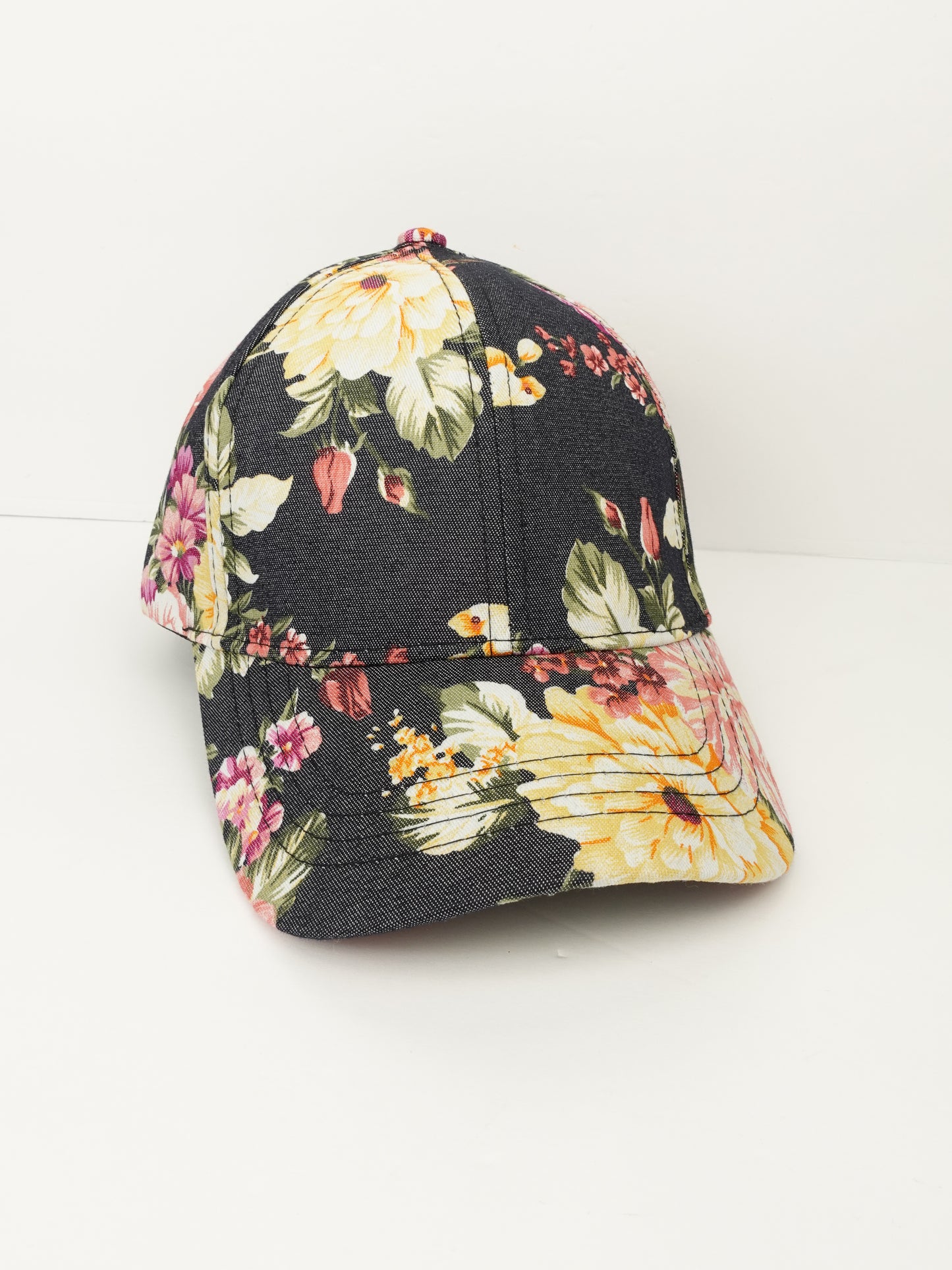 Flower Print Cap