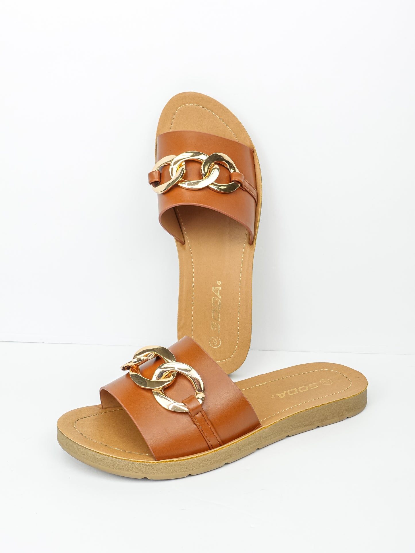 Grace Chain Slip-on Sandals