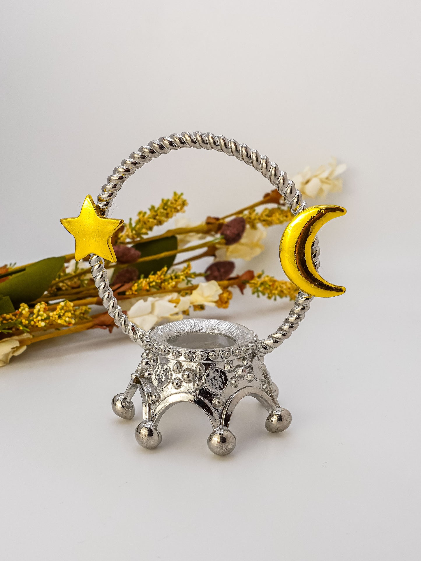 Moon and Star Crown Sphere Stand