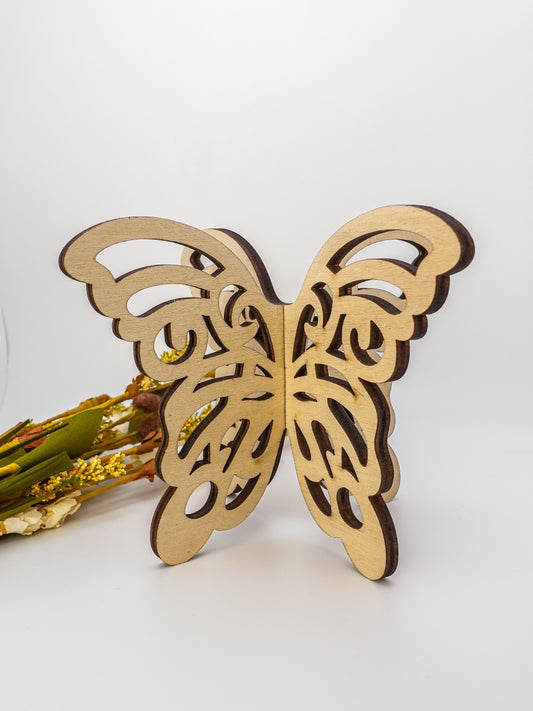 Butterfly Wood Sphere Stand