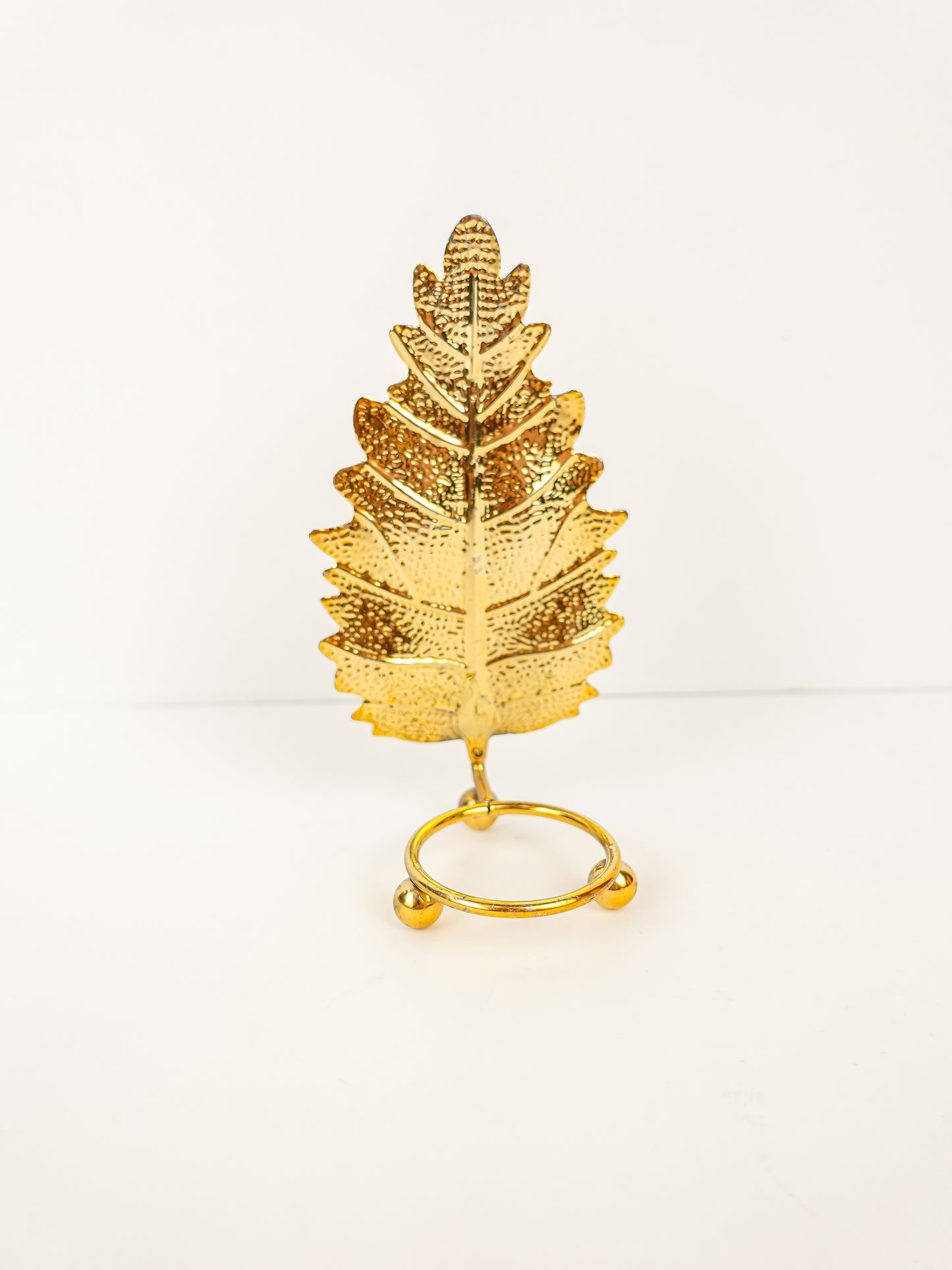 Gold Leaf Sphere Stand