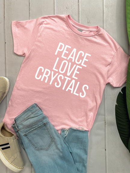 Peace Love Crystal - Graphic Tee