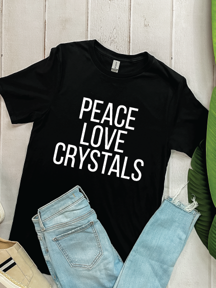 Peace Love Crystal - Graphic Tee