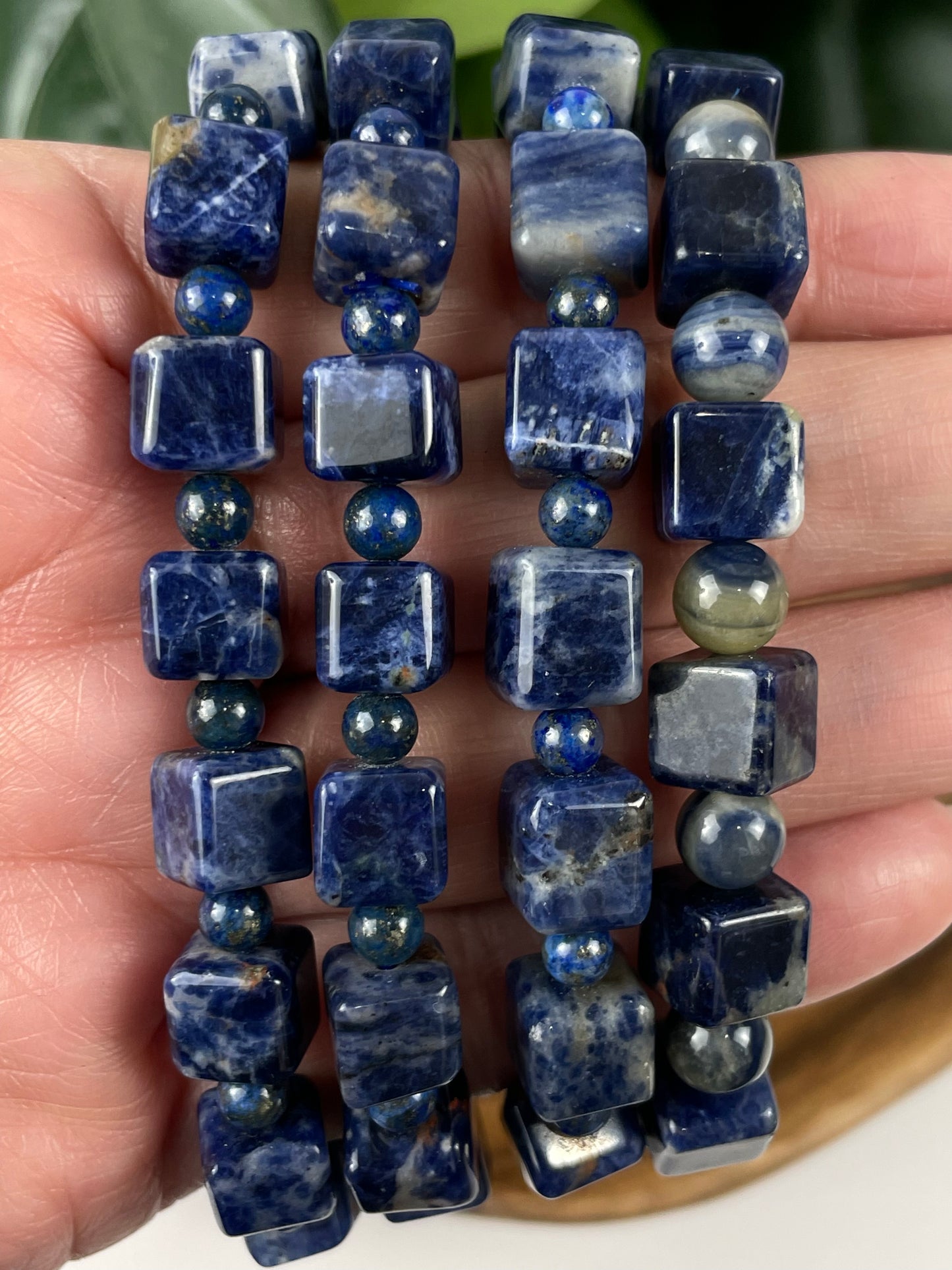 Sodalite Cube Bracelet