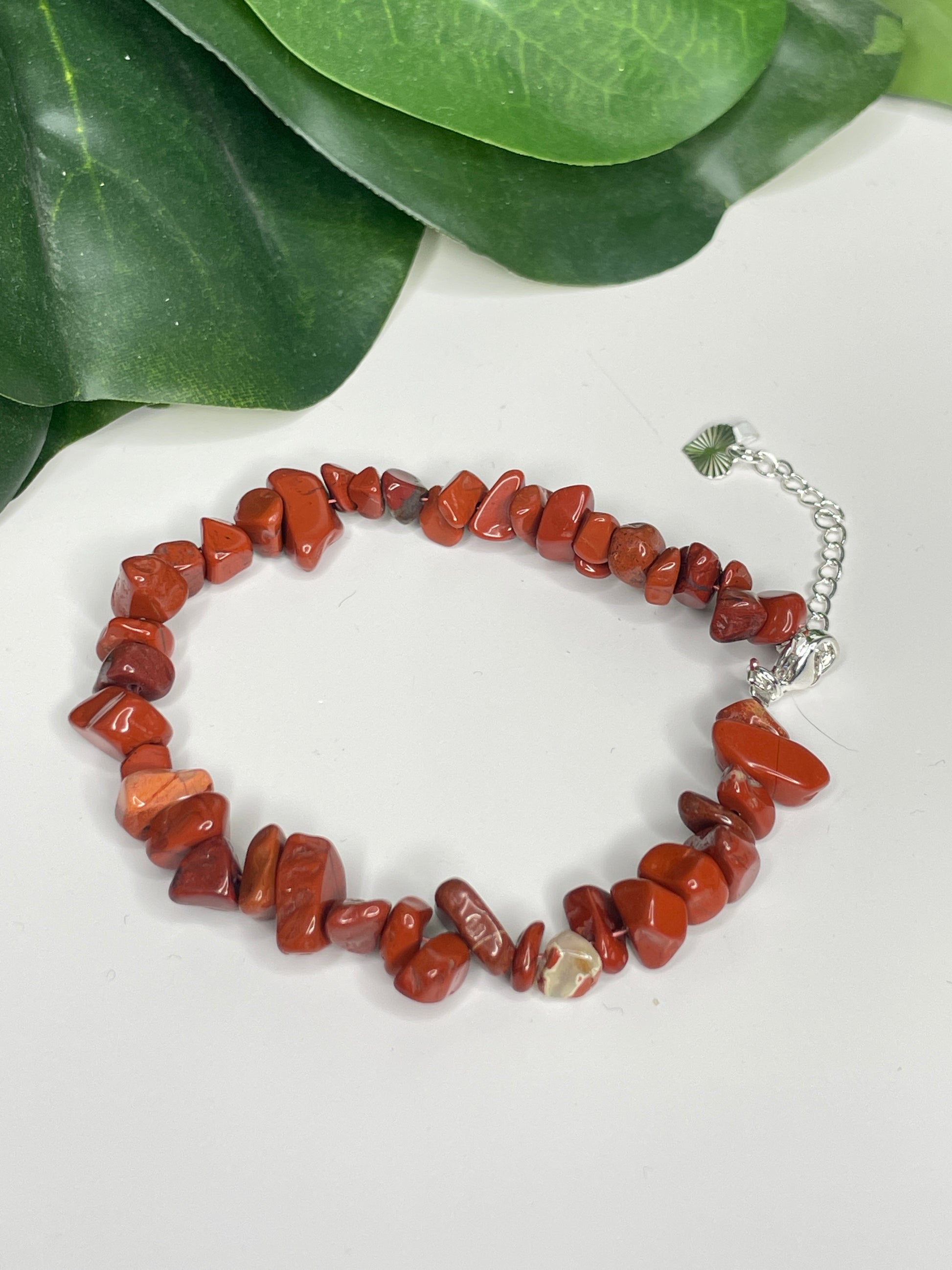 Red Jasper Chip Bracelet