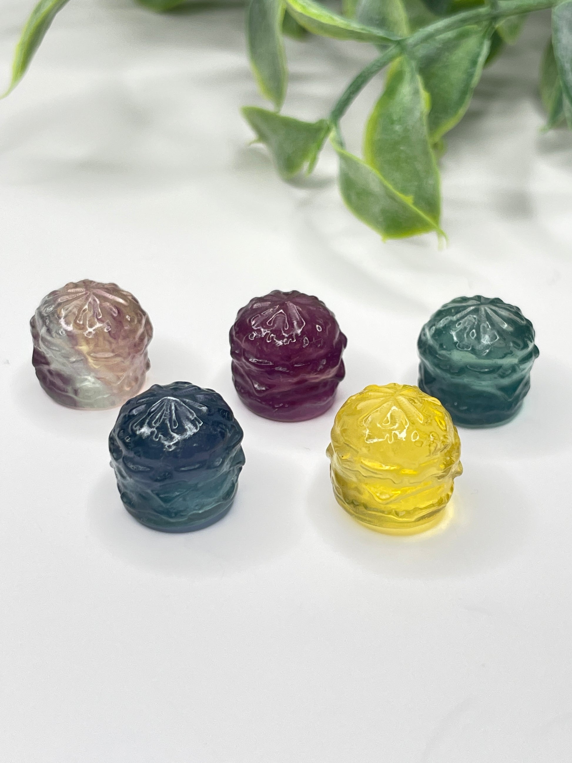 Mini Fluorite Hamburger Carving