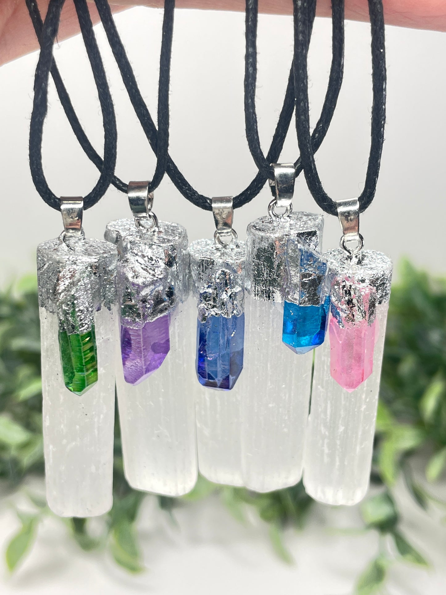 Selenite Pendant Necklace-Variety