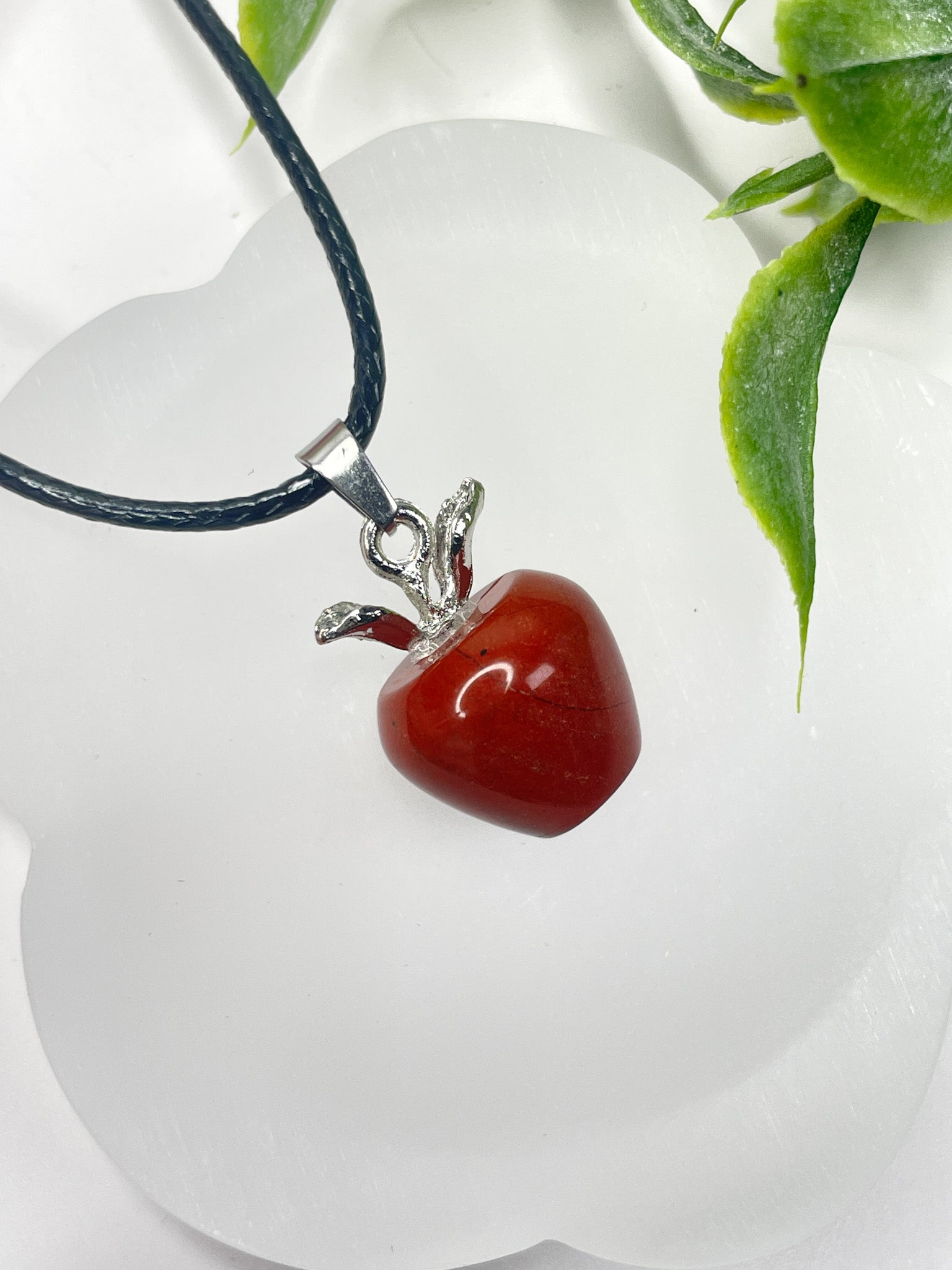 Red Jasper Apple Necklace