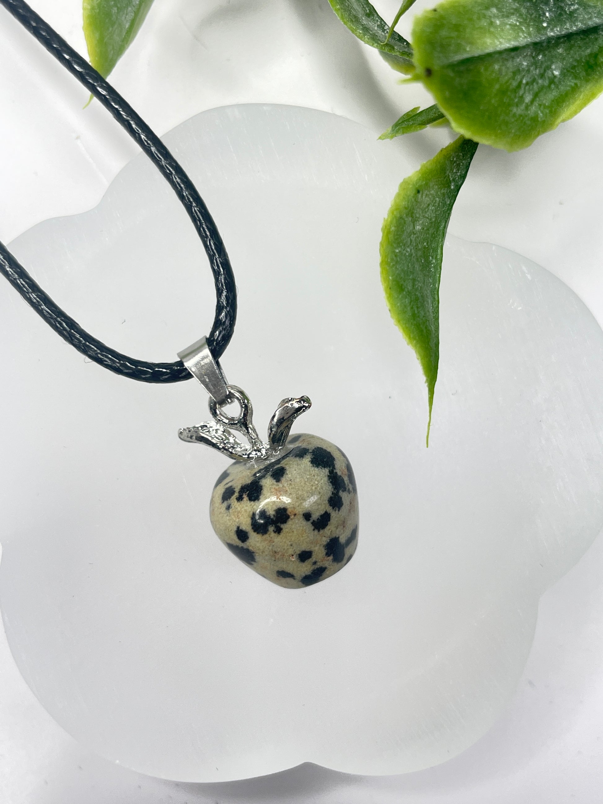 Dalmatian Apple Necklace