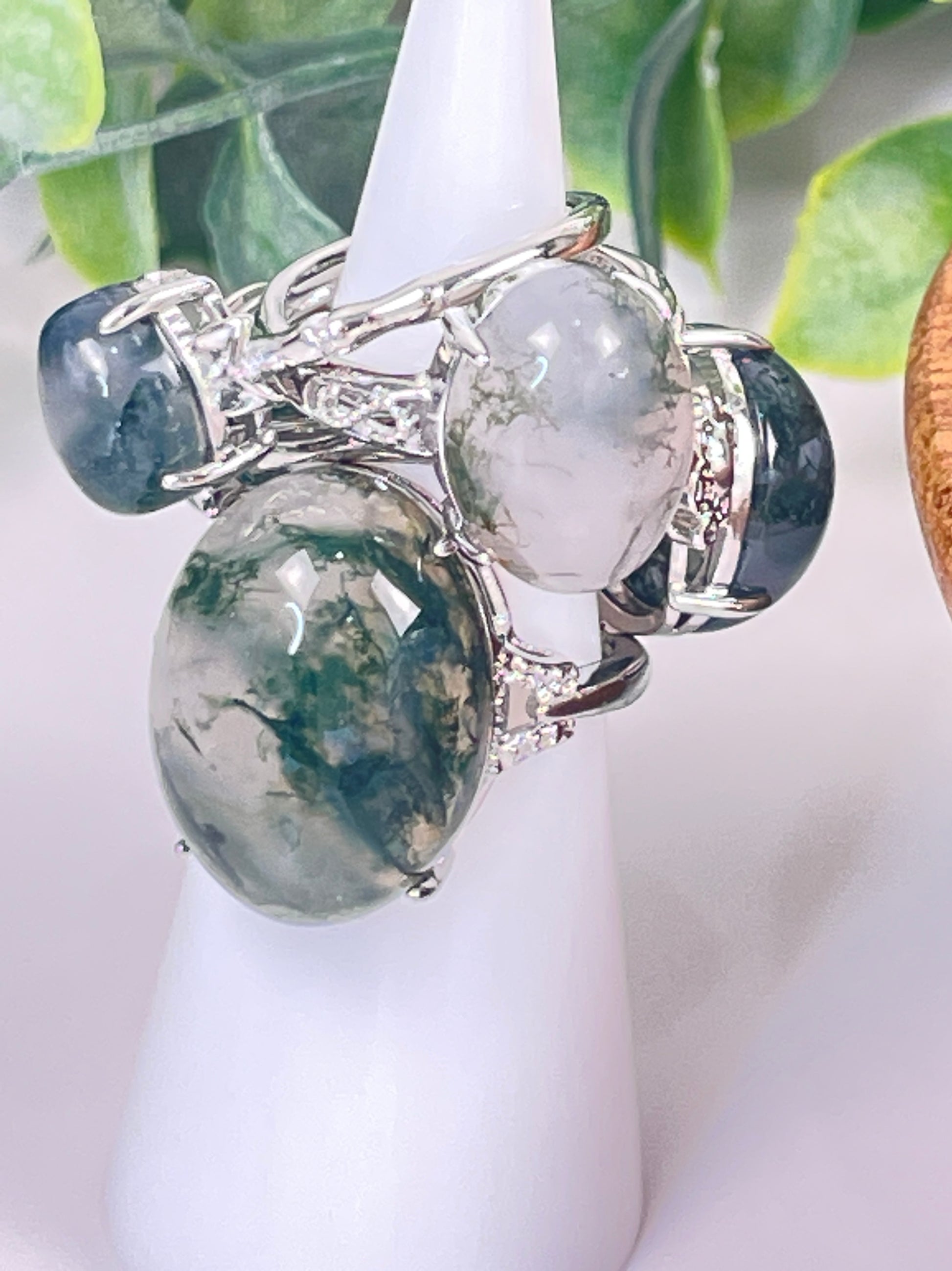 Moss Agate Ring-Variety