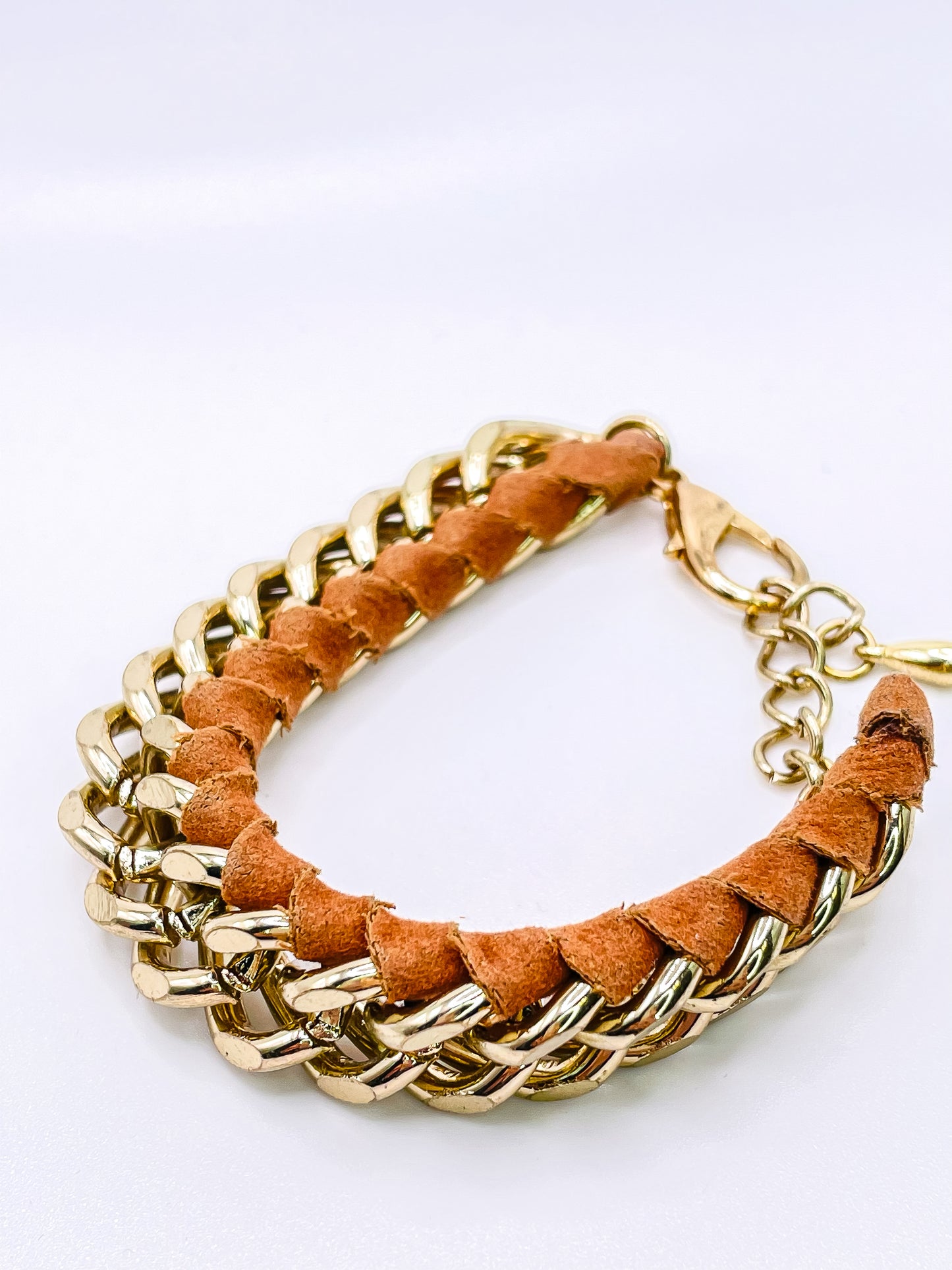 Photo of Brown Gold Link Bracelet 